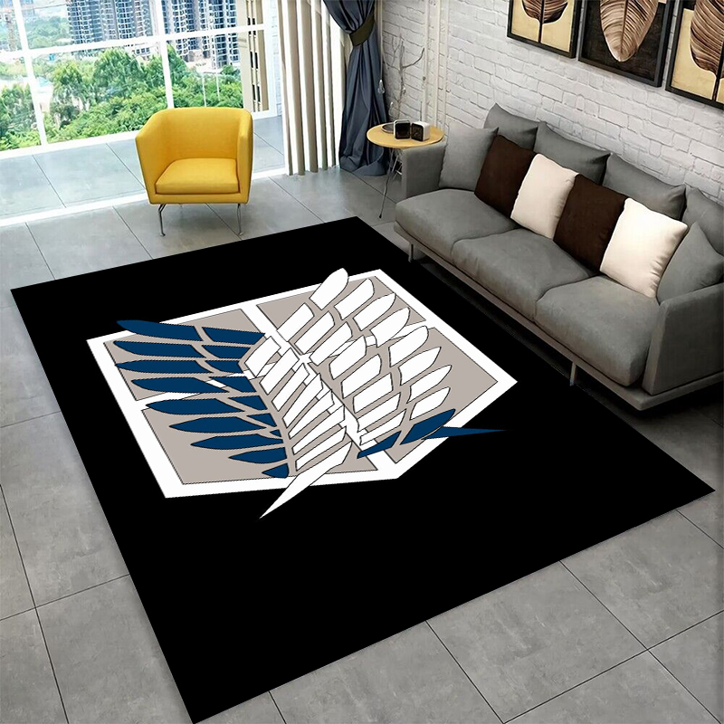 Kids Outdoor Area - Attack on Titan Cartoon Anime Carpet